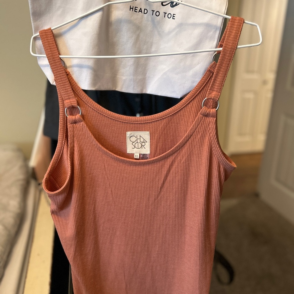 Chaser Pink Fitted Tank Top